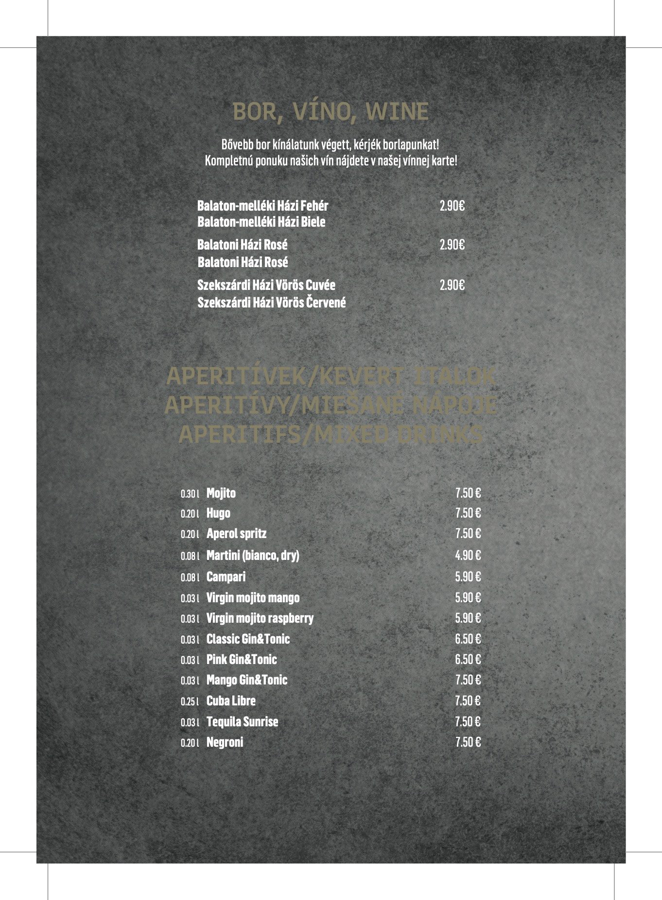 Menu 1